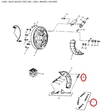 517050 - Brake Spring Combo Kit