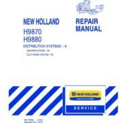 New Holland H9870 H9880 Bale Wagon Lighting System Service Manual