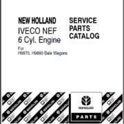 87711671 Service Parts Catalog IVECO 6 Cylinder Diesel Engine