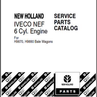 87711671 Service Parts Catalog IVECO 6 Cylinder Diesel Engine