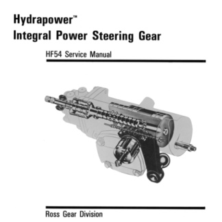 HF54 Steering Service Manual