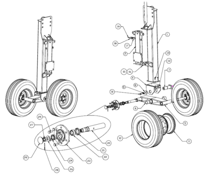 Walking Beam Wheel Rake