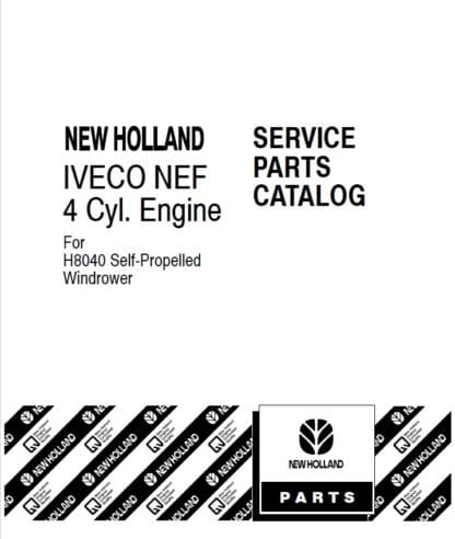 87722798 Iveco NEF 4 Cyl Parts Manual