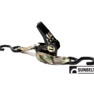 14' X 1" Black Ratchet Camo Webbing Single