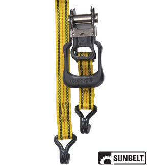 PRO GRIP Ratchet Tie Down Standard Duty 16' x 1-1/8" w/ Hooks