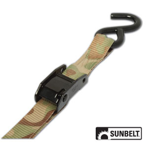 5 1/2' X 1" Black Standard Cambuckle Camo Webbing Hooks