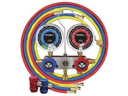 R1234yf Mastercool 2-Way Piston Valve Manifold Gauge Set