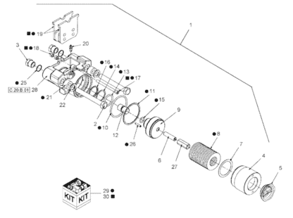 84151243 Seal Kit Parking Brake Caliper