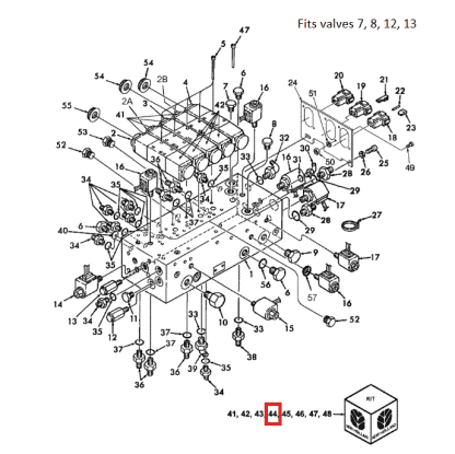 86508168 Relief Valve Seal Kit