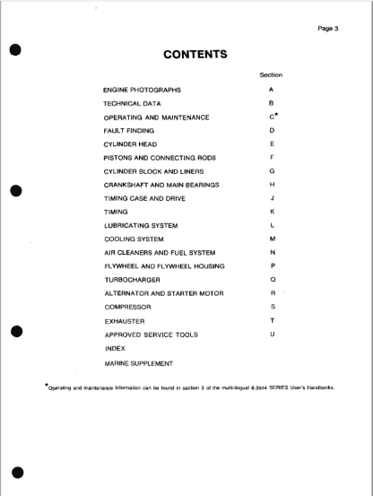 Perkins T6.354.4 6.354.4 and 6.3724 Diesel Engines Work Shop Manual