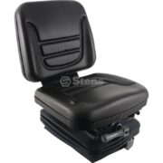 Two Piece Mid-Profile Driver Seat Black Vinyl