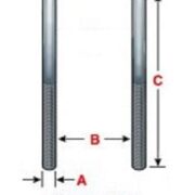 Square bend U-bolts