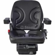 Mid-Back Driver Seat Black Vinyl w/Armrest