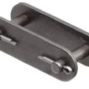 Connecting link for conveyor roller chain.